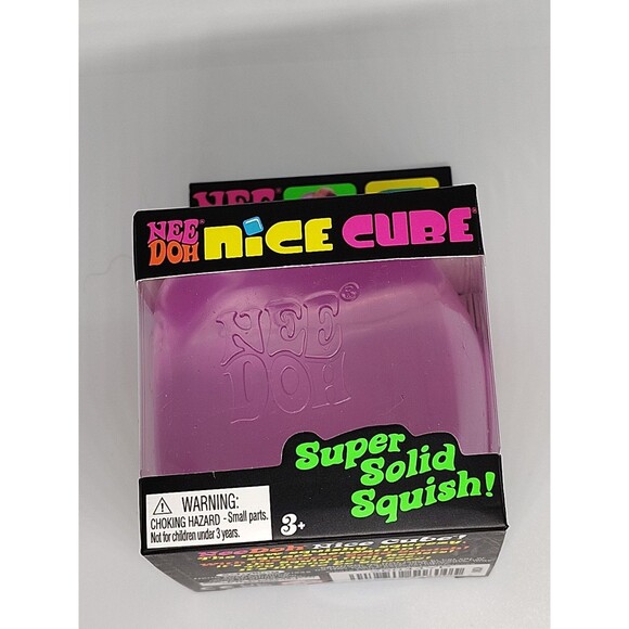 Schylling Other - Nee Doh Nice Cube - Super Solid Squish! (Purple) - Brand New/Factory Sealed!